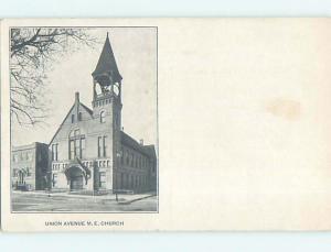 Unused Divided-Back UNION AVENUE M.E. METHODIST EPISCOPAL CHURCH p4991