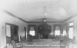 PC1/ Sheridan Wyoming RPPC Postcard c1910 Country Club Interior  53