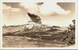 RPPC Chief Mountain Glacier National Park Montana Real Photo Postcard Kodak