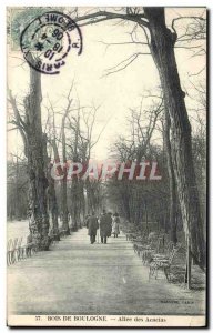 Old Postcard Bois De Boulogne Allee des Acacias