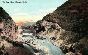 C.1910 The Bear River Canyon, Utah. Postcard P131