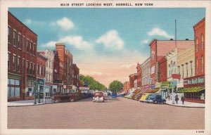 Main Street Looking West Hornell New York