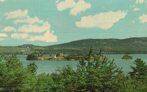 Vintage Postcard  St. Croix Island On The River From Route 1 Near Calais Maine