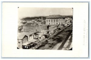 View Of Hennepin Ave. From Washington Bromley Minneapolis MN RPPC Photo Postcard