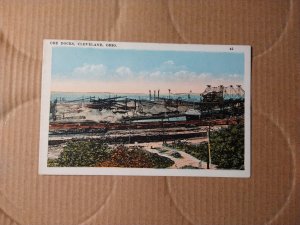 1920's Ore Docks, Cleveland Ohio Sugarman Bros. Postcard