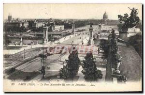 Old Postcard Paris VIII Pont Alexandre III to the Invalides