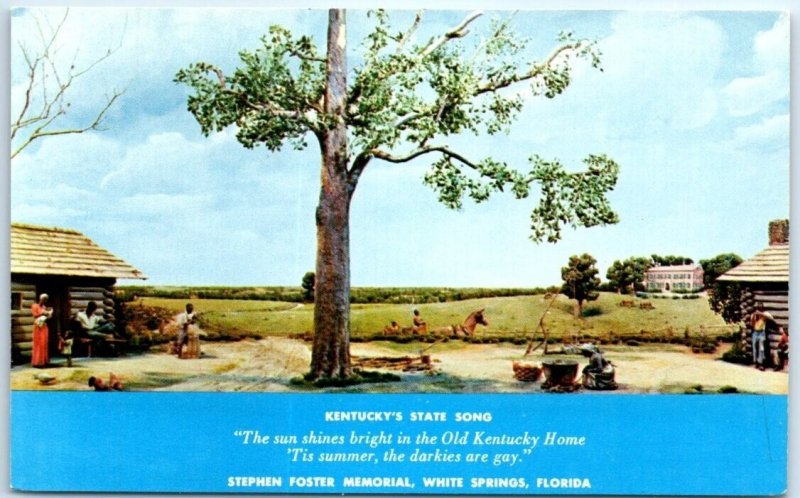 Postcard - My Old Kentucky Home Diorama, Stephen Foster Memorial - Florida