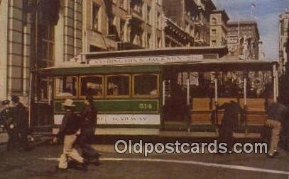 Cable Car Turntable San Francisco, CA, USA 1954 