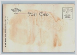 C.1905 Great White Fleet U.S.S. Jowa  At Anchor Pensacola, FL Postcard F168