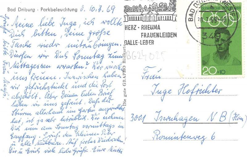 BG24025 bad driburg parkbeleuchtung   germany CPSM 14x9cm