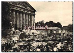 Modern Postcard Liberation Army Tanks American Paris Palais Bourbon Tank