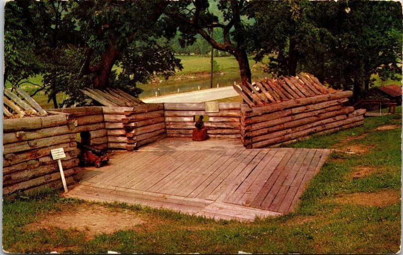 Fort Ligonier PA Pennsylvania Gun Platform Postcard VTG UNP Tichnor Vintage 