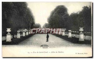 Old Postcard Parc de St Cloud Allee Marble