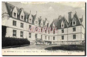 Old Postcard The Old Chateau Reignac remains of the Marquis de Lafayette General
