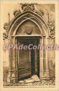 Postcard Old Besse door entrance stairs of the Castle of Queen Margot