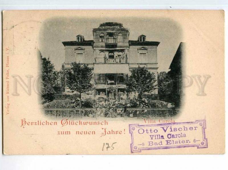 247936 GERMANY BAD ESTER Villa Corola 1899 Riga RPPC Railways