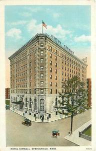 MA, Springfield, Massachusetts, Hotel Kimball, Tichnor No. 60878