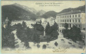 85868 - vintage postcard - MASSA CARRARA city - Piazza Risorgimento 1906-