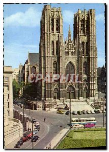 Old Postcard Brussels Collegiele SS Michael and Gudula