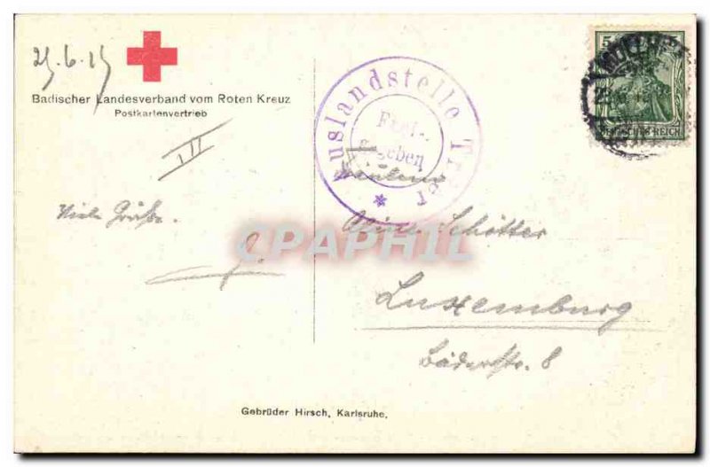 Old Postcard Roten Kreuz Red Cross Berthold Friedrich Marie Alexabdra Dog