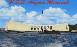 USS Arizona Memorial Pearl Harbor Hawaii HI Battleship Unused Postcard D18