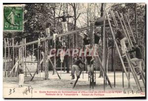 Old Postcard Normal School gymnastics and & # 39escrime Joinville Redoute por...