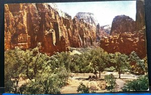 Temple of Sinawava Zion National Park Vintage Postcard 1952