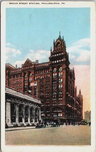 Broad Street Station Philadelphia Pennsylvania Vintage Postcard C157