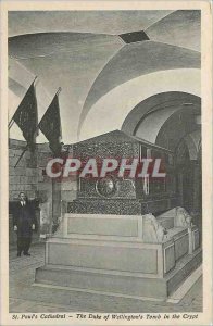 'Postcard Old St Paul''s Cathedral The Duke of Wellington''s Tomb in the Crypt'