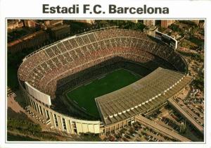 spain, BARCELONA, Estadio Nou Camp (1980s) Stadium Postcard (4)