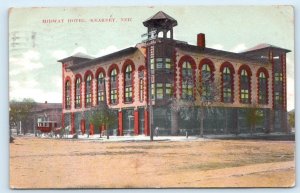 KEARNEY, NE Nebraska ~ Street Scene MIDWAY HOTEL 1909 Buffalo County Postcard