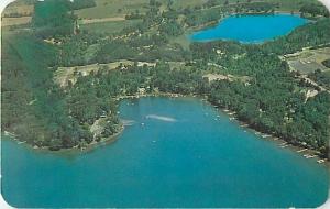 Air View of Gull Lake Michigan MI 1968 Chrome