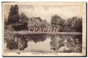 Old Postcard L'Etang Cromac and Bourg