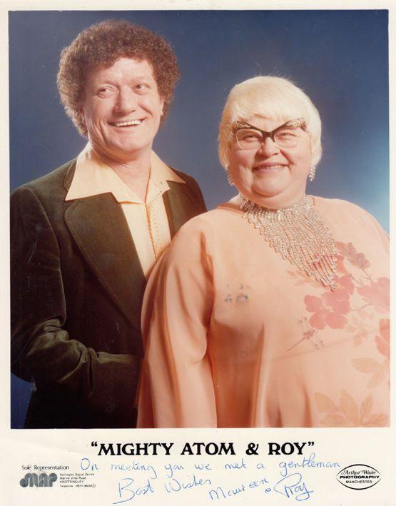 Mighty Atom & Roy Giant Hand Signed Management Photo & Ephemera Bundle Letter