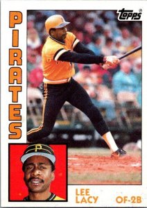1984 Topps Baseball Card Lee Lacey Pittsburgh Pirates sk3599