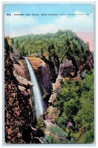 c1950's Hickory Nut Falls Chimney Rock North Carolina NC, Waterfalls Postcard