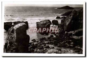 Quiberon Old Postcard The wild coast to Port Pigeon and & # 39ile sow