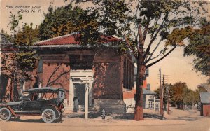 Ripley New York First National Bank, Color Lithograph Vintage Postcard U7595