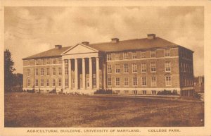College Park Maryland University Agricultural Building Vintage Postcard AA7389