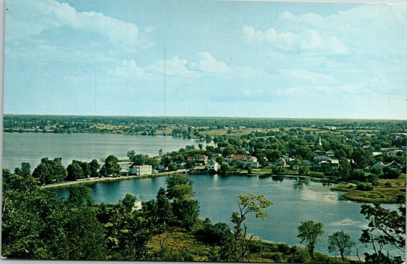 Westport Ontario Canada Upper Ridqau Lake Viewed Mountain RD VTG Postcard PM 