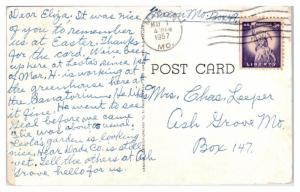 1957 Samaritan Hospital, Macon, MO Postcard