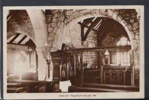 Lancashire Postcard - Interior of Heysham Church    RS18930