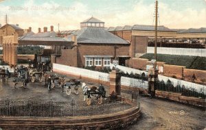 Railway Station BALLYMENA Ireland Railroad Depot c1910s Vintage Postcard