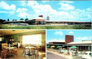 Jessup, MD Maryland  PARKWAY MANOR MOTEL Pool~Cafe ROADSIDE ca1960's Postcard