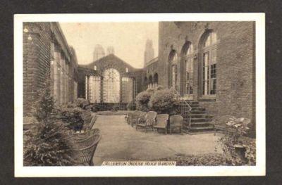 NYC Allerton House Roof Garden NEW YORK City Postcard