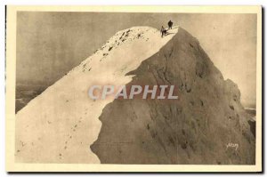 Old Postcard The Toledo Auvergne Salers Puy Mary Summit in Winter