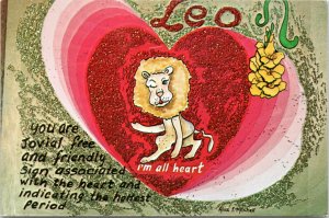 Postcard Astrology Zodiac Leo