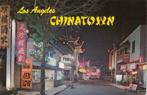 LP99  Los Angeles, California, CA, postcard, Chinatown, 