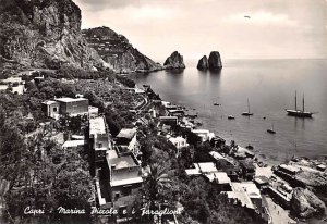 Capri Marina Piccola e I Faraglion Italy 1954 Missing Stamp 