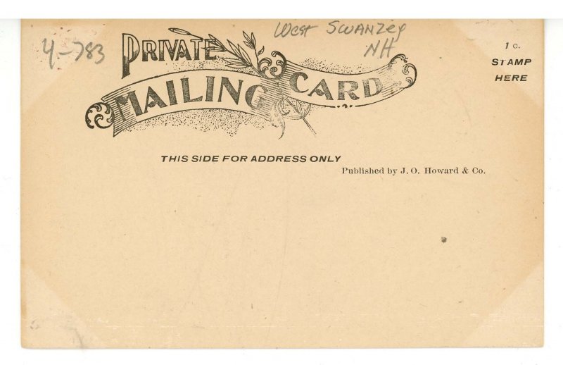 NH - West Swanzey. Baptist Church    (Private Mailing Card)